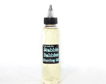 Stubble Bubbles Paraben Free Shaving and Beard Conditioning Oil 2 oz Twist Top Bottle in 13 Scent Varieties for Men & Women!