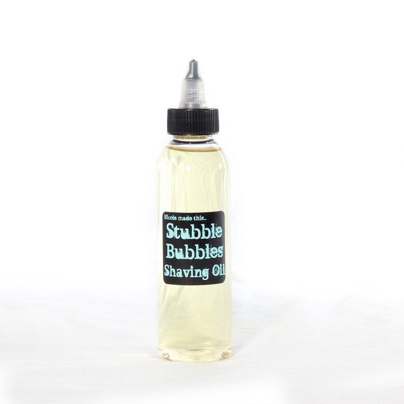 Stubble Bubbles Paraben Free Shaving and Beard Conditioning Oil 2 oz Twist Top Bottle in 13 Scent Varieties for Men & Women image 1