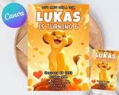 Lion King Invitation Lion King Birthday Lion King Party Lion King Editable Invitation Lion King Printable File