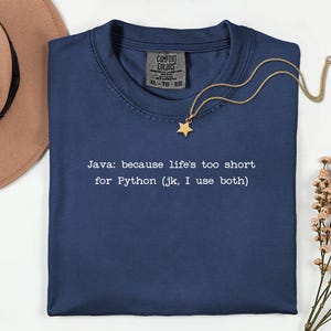 Java vs Python T-Shirt | Programming Language Humor Tee | Funny Coder Shirt image 6