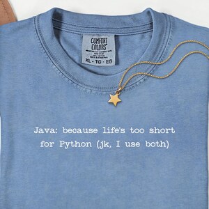 Java vs Python T-Shirt | Programming Language Humor Tee | Funny Coder Shirt