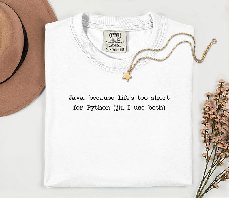 Java vs Python T-Shirt | Programming Language Humor Tee | Funny Coder Shirt image 9