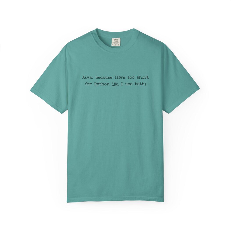 Camiseta Java vs Python | Camiseta com humor sobre linguagens de programação | Camiseta engraçada para programadores imagem 7
