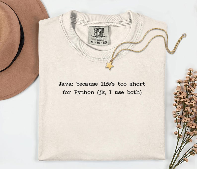 Java vs Python T-Shirt | Programming Language Humor Tee | Funny Coder Shirt image 12