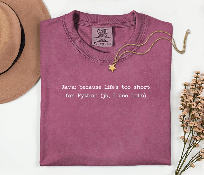 Java vs Python T-Shirt | Programming Language Humor Tee | Funny Coder Shirt image 5
