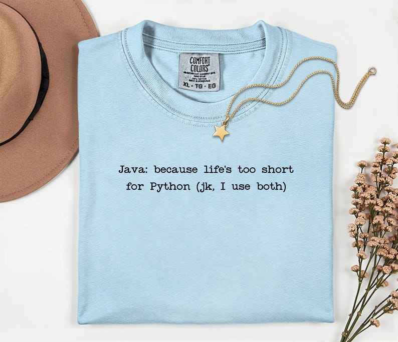 Java vs Python T-Shirt | Programming Language Humor Tee | Funny Coder Shirt image 13