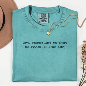 Java vs Python T-Shirt | Programming Language Humor Tee | Funny Coder Shirt image 14