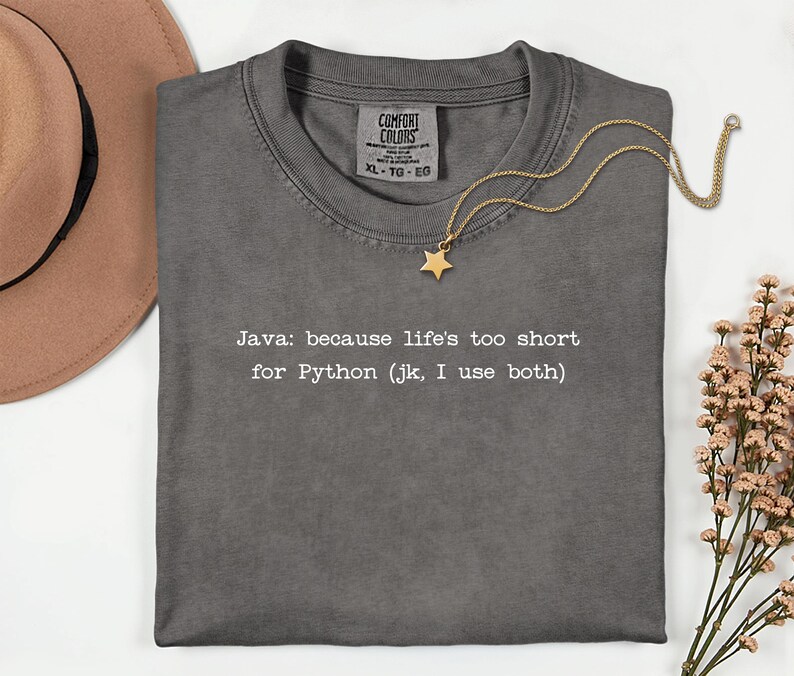 Java vs Python T-Shirt | Programming Language Humor Tee | Funny Coder Shirt image 4