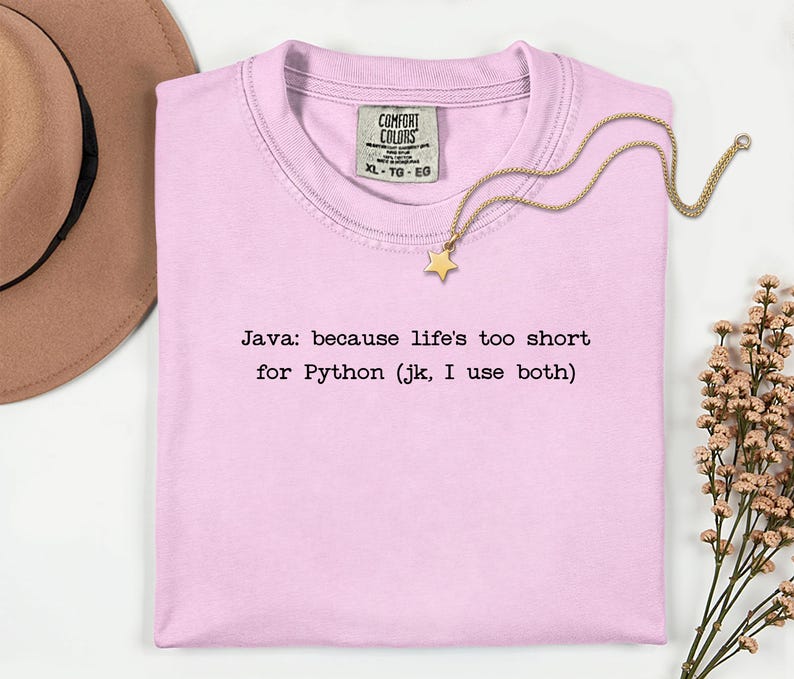 Java vs Python T-Shirt | Programming Language Humor Tee | Funny Coder Shirt image 11