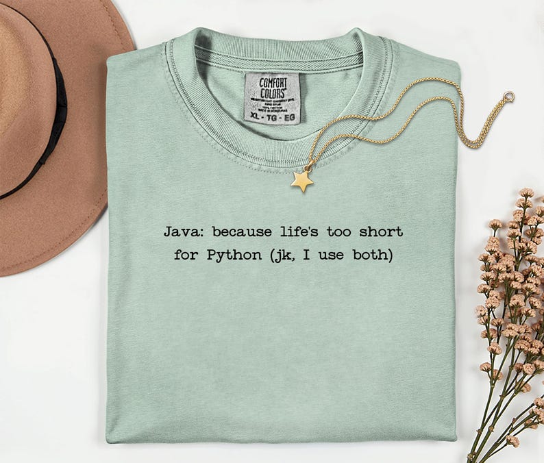 Java vs Python T-Shirt | Programming Language Humor Tee | Funny Coder Shirt image 10