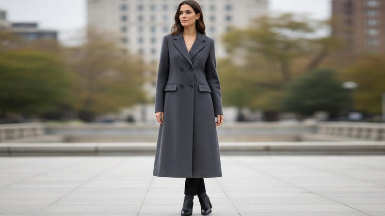Long Coat Sewing Pattern PDF – Women’s Overcoat Pattern – Winter Coat ...