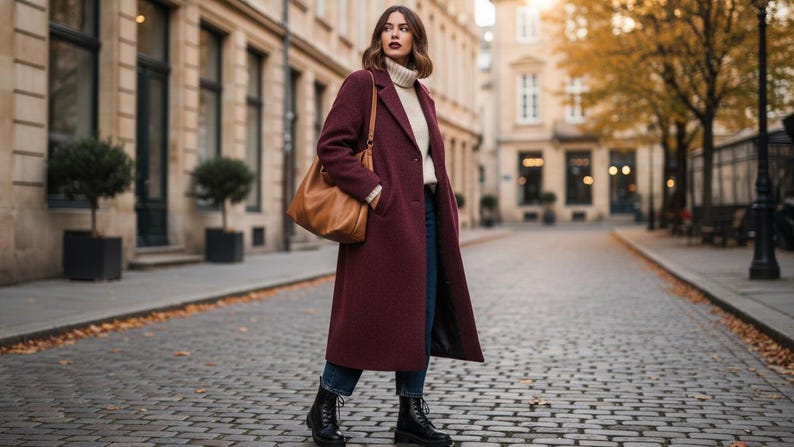 Long Coat Sewing Pattern PDF – Women’s Overcoat Pattern – Winter Coat ...