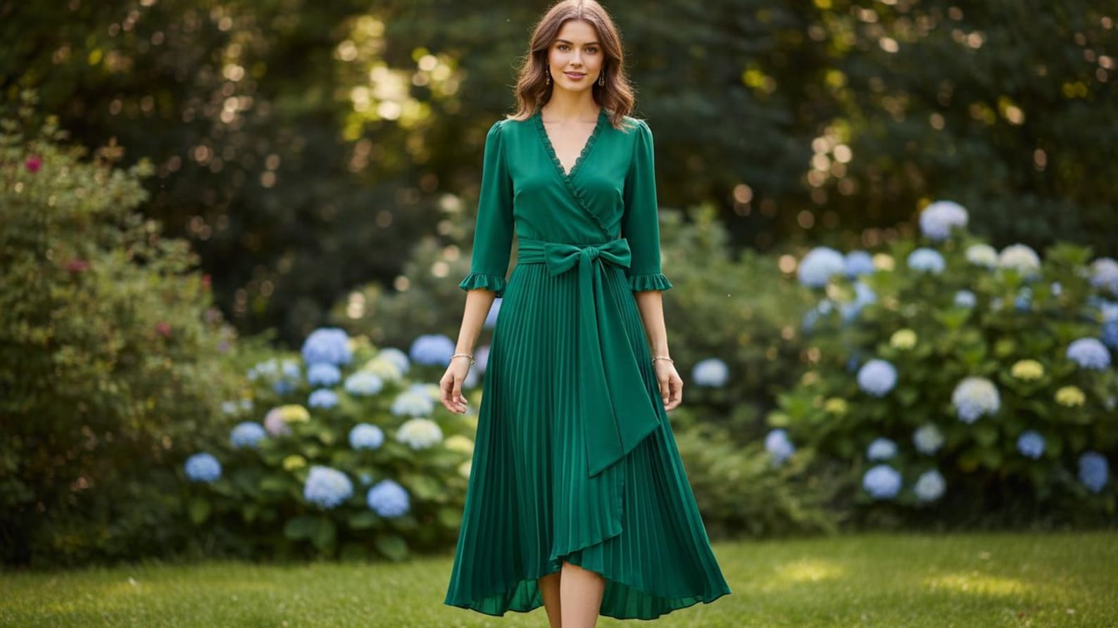 Vintage Wrap Dress Sewing Pattern PDF | Easy Puff Sleeve Dress Pattern ...