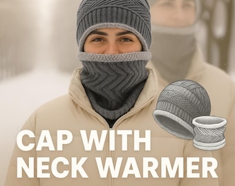 Cap with Neck Warmer Sewing Pattern PDF | Winter Hat Sewing Pattern | Balaclava Hood Pattern | Kids & Adult Sizes | Beginner Sewing Project