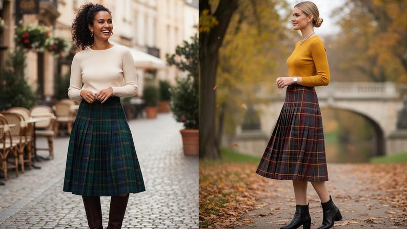 Pleated Midi Skirt Sewing Pattern PDF | Easy Sunray Skirt Pattern for ...