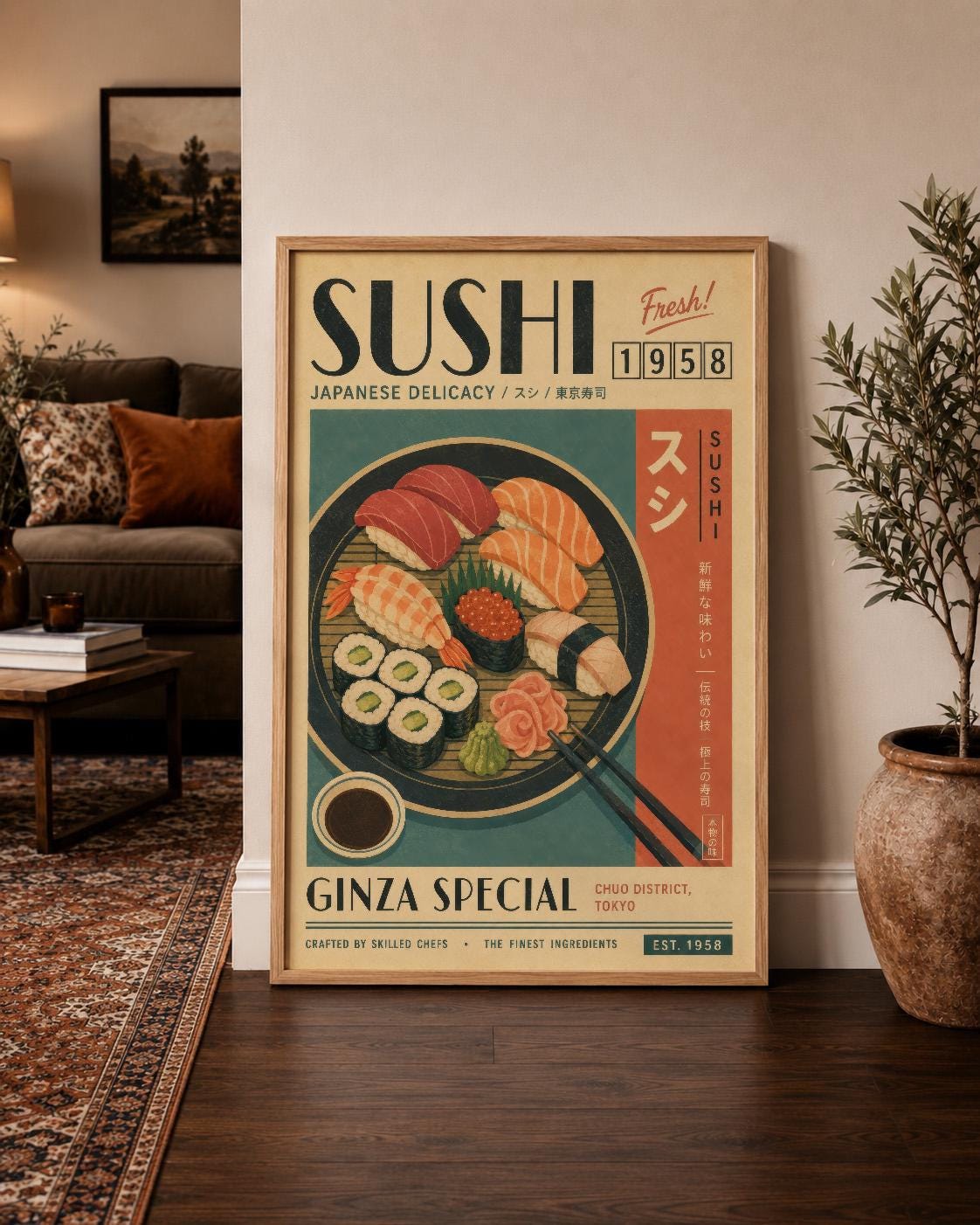 60s Japanese Poster - Etsy