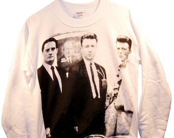 Twin Peaks: FBI Agents - David Lynch and David Bowie Unisex Sweatshirt sizes S-M-L-XL