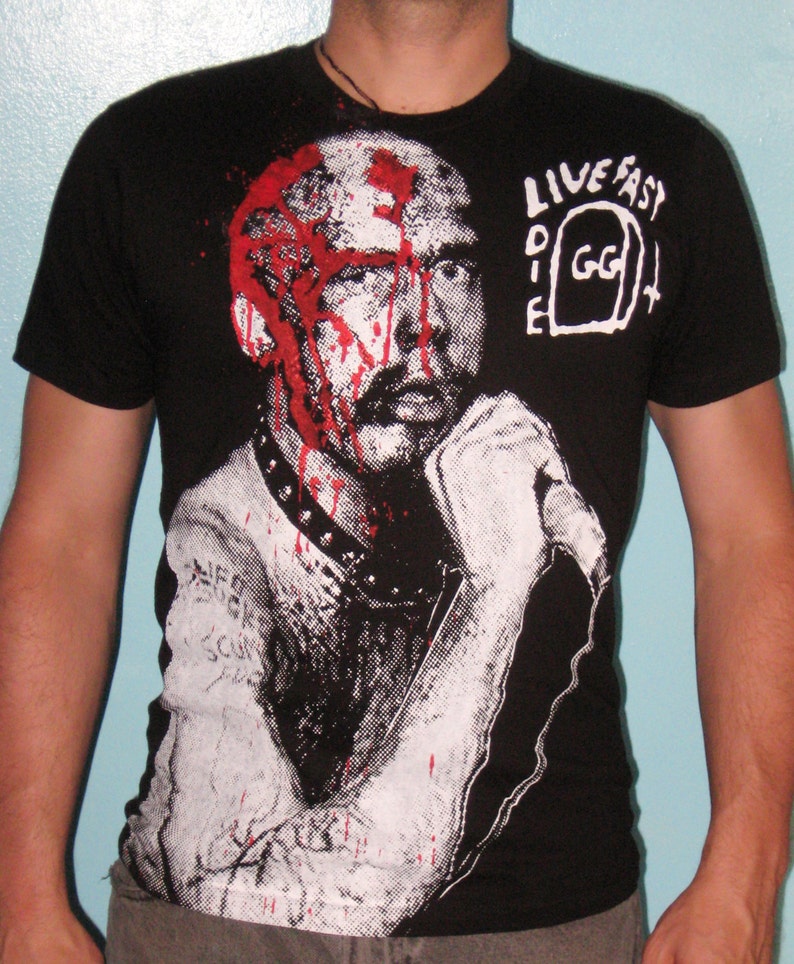 gg allin tattoo shirt