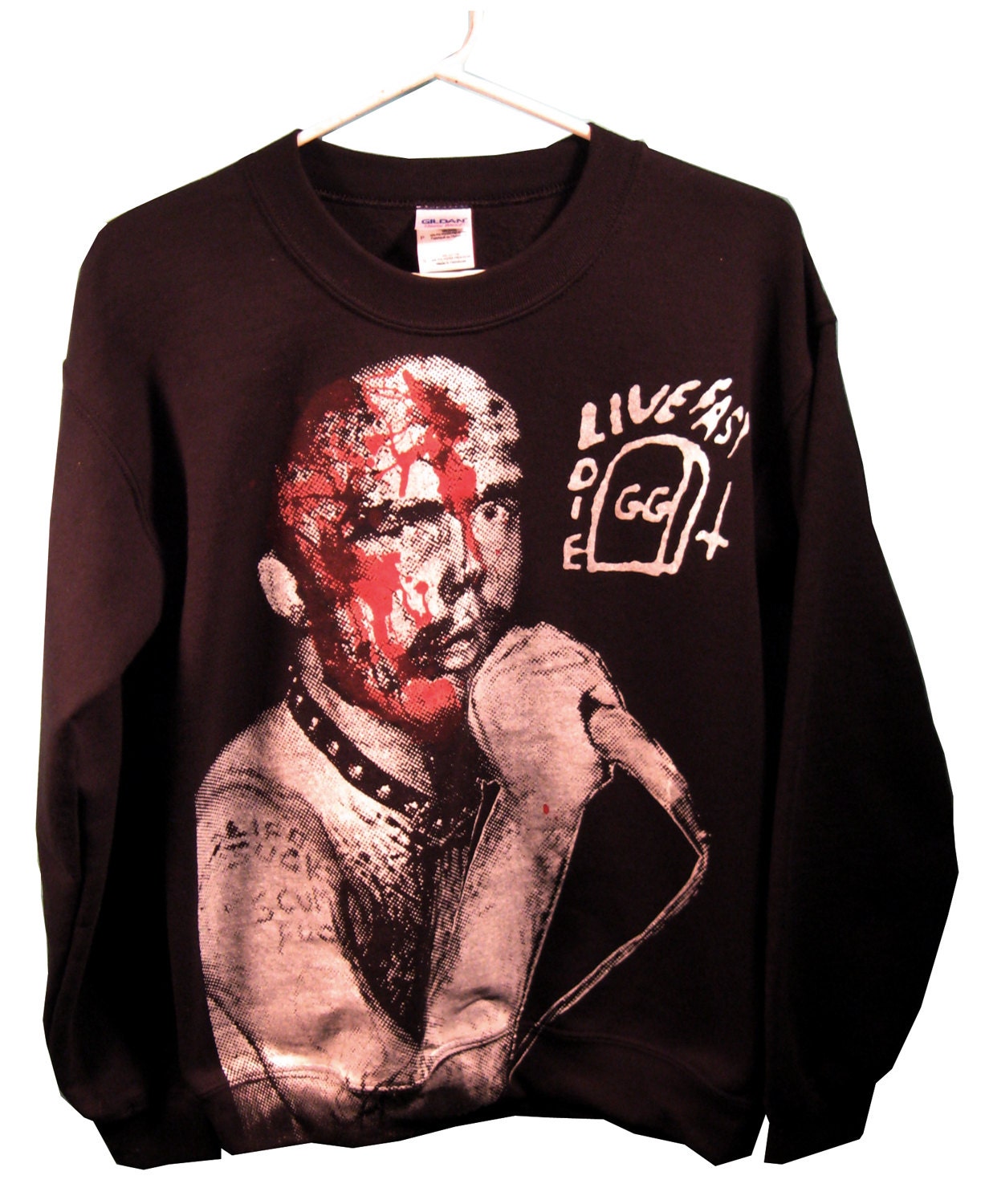 激レア GG Allin 長袖 Tシャツ GG アリン 黒L ハードコア 激レア GG Allin 長袖 Tシャツ GG アリン 黒L ハードコア