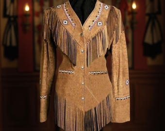 Suede Fringe Jacket | Western Cowgirl Boho Rodeo Outerwear