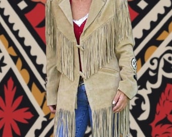 Suede Fringe Jacket | Western Cowgirl Boho Rodeo Style Outerwear