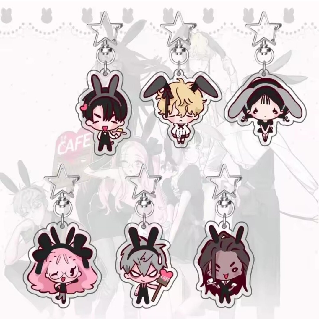 Alien Stage Chibi Bunny Cafe Fanmade Acrylic Stand/keychain C-GRADE ...