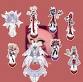 Hazbin Hotel Maid/Butler Acrylic Stand FanMerch [Charlie, Alastor, Lucifer, Angel Dust, and more!]
