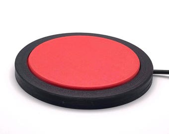 Red Adaptive Switch for Switch Adapted Toy: Light Touch, Ultra-Low Profile – Play Made Easy for Special Needs!