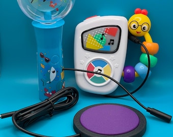 Purple Adaptive Switch for Switch Adapted Toy: Light Touch, Ultra-Low Profile – Play Made Easy for Special Needs!