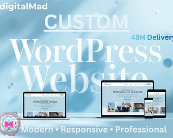 Progettazione di siti Web WordPress personalizzati / Configurazione aziendale reattiva professionale UI UX per e-commerce/