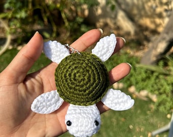 Gehäkelter Schildkröten Schlüsselanhänger  | Einschulung Geschenk | Geschenkidee