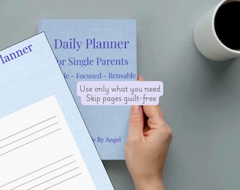 Productivity Planner for Single Parents | Printable Minimal Planning Pages | Instant Download