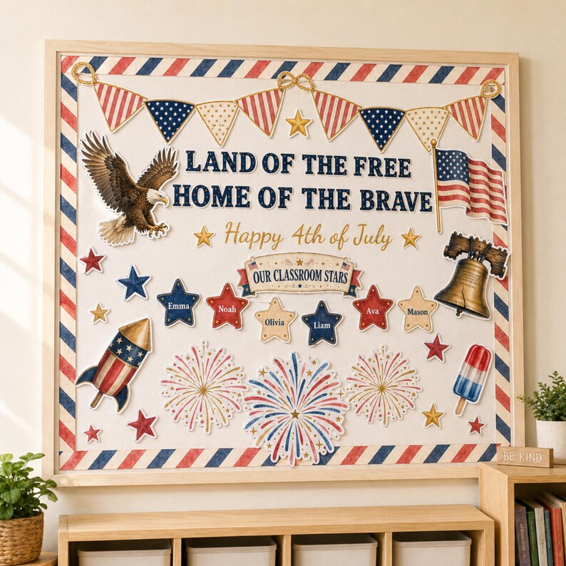 4th of July Bulletin Board Kit | Patriotic Classroom Decor ...