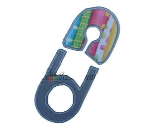 Diaper Pin Appliqué Design | Machine Embroidery Baby Applique | Beginner Friendly