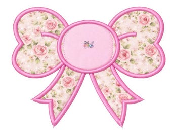 Bow Appliqué Design –  Bow Machine Embroidery File – Beginner Friendly