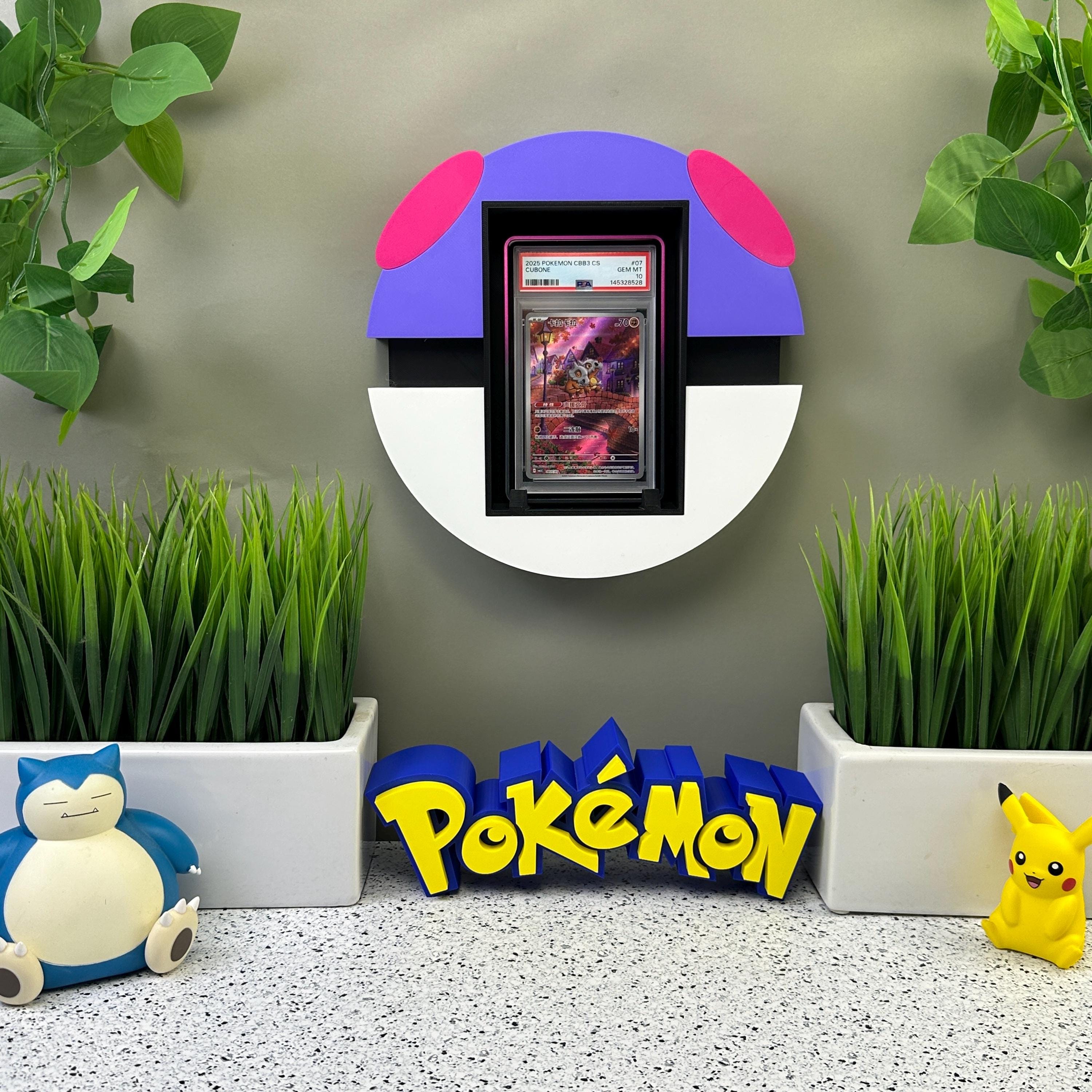 Pokemon Display Frame Stackable Pokemon Graded Card Wall Display: 3d-printed Pokeball Frame - Etsy