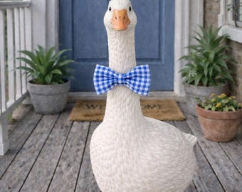 Pajarita de ganso hecha a mano: decoración para porche de estilo rústico, tamaño estándar.