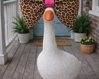 Lazo extragrande con estampado de leopardo para Porch Goose / Conjunto Leopard Goose