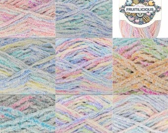 King Cole Fruitilicious Chunky - 100g - 100% Premium Acrylic - Knitting Wool
