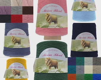 King Cole Merino Blend 4ply Cone - 500g - 100% Superwash Merino Wool