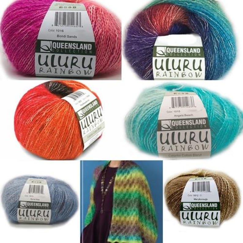 Uluru Ranger Color Code Queensland Uluru Rainbow - 1 X 100g - 55% Cotton Acrylic & Polyester - Etsy