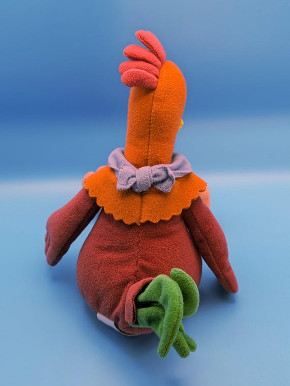 Chicken Run ぬいぐるみ　ロッキー Dreamworks 1999 Chicken Run Rocky the Rooster Plush - Etsy