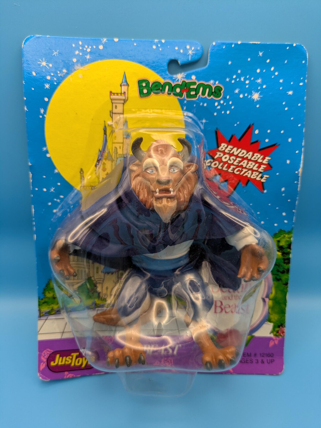 1992 Vintage Disney “beauty & the Beast” Bend-ems Beast Figure