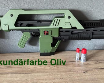 Rifle de pulso M41-A impressão 3D Alien Fireteam Elite Romulus Riplay Cosplay Predator Snow Wolf impressão 3D 70 cm
