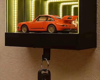 Garagem infinita, detector de movimento, Matchbox, gancho para chaves, luminoso, ilimitado, armazenamento de chaves de garagem