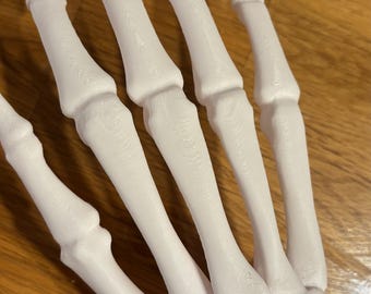 Esqueleto de braço esqueleto Ossos de esqueleto Decoração de antebraço Helloween Impressão 3D Mão esquerda/direita Modelo de mão