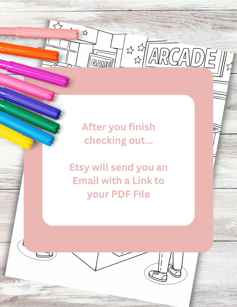 Claw Machine Coloring Page Instant Digital Download PDF Printable ...