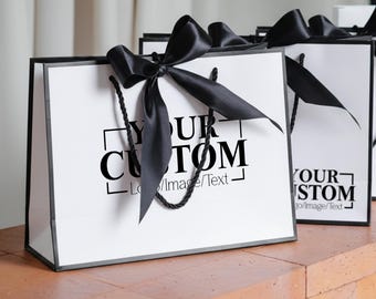 Sacs cadeaux avec nom personnalisé, Sacs cadeaux avec cordelette, Sacs cadeaux de fête d'anniversaire, Sacs cadeaux de remerciement pour mariage, Sacs cadeaux de demoiselle d'honneur, Vacances