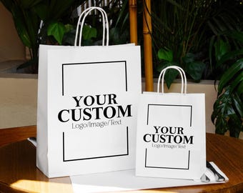 Borse regalo in carta con logo personalizzato/Borse per la spesa con manici/Borse per negozi di abbigliamento/Borse per articoli al dettaglio/Borse per bomboniere/Borse riciclabili