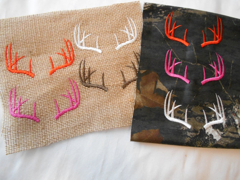 Monogrammed Wedding Pillow DEER ANTLERS Burlap Ring Bearer Etsy